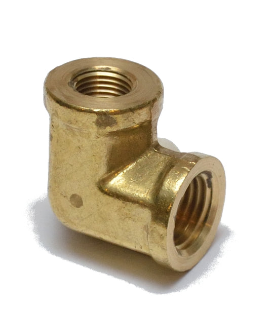 1/4 to 1/8 Npt Female Reducer 90 Degree Elbow Pipe Brass Fitting for Water Oil Gas