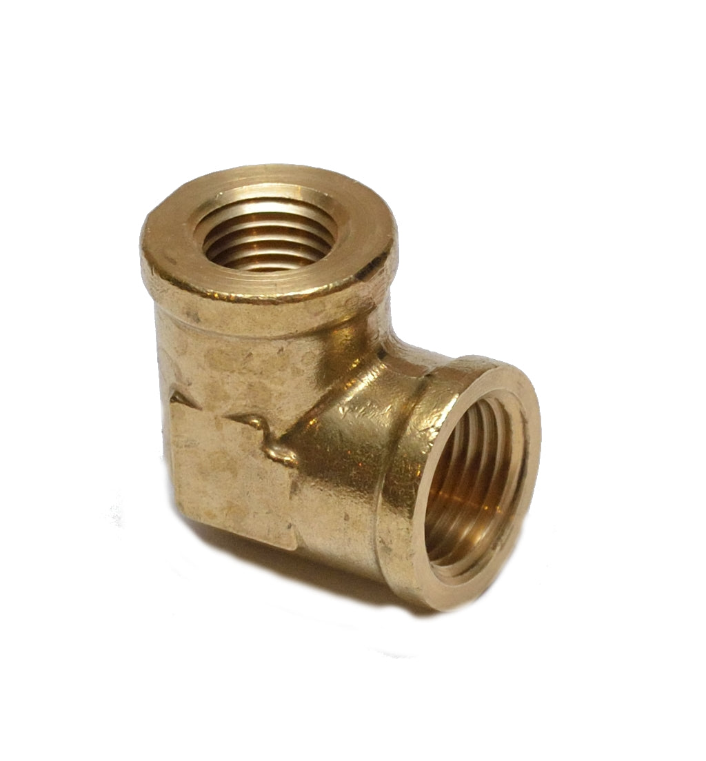 3/8 to 1/4 Npt Female Reducer 90 Degree Elbow Pipe Brass Fitting Water Oil Gas