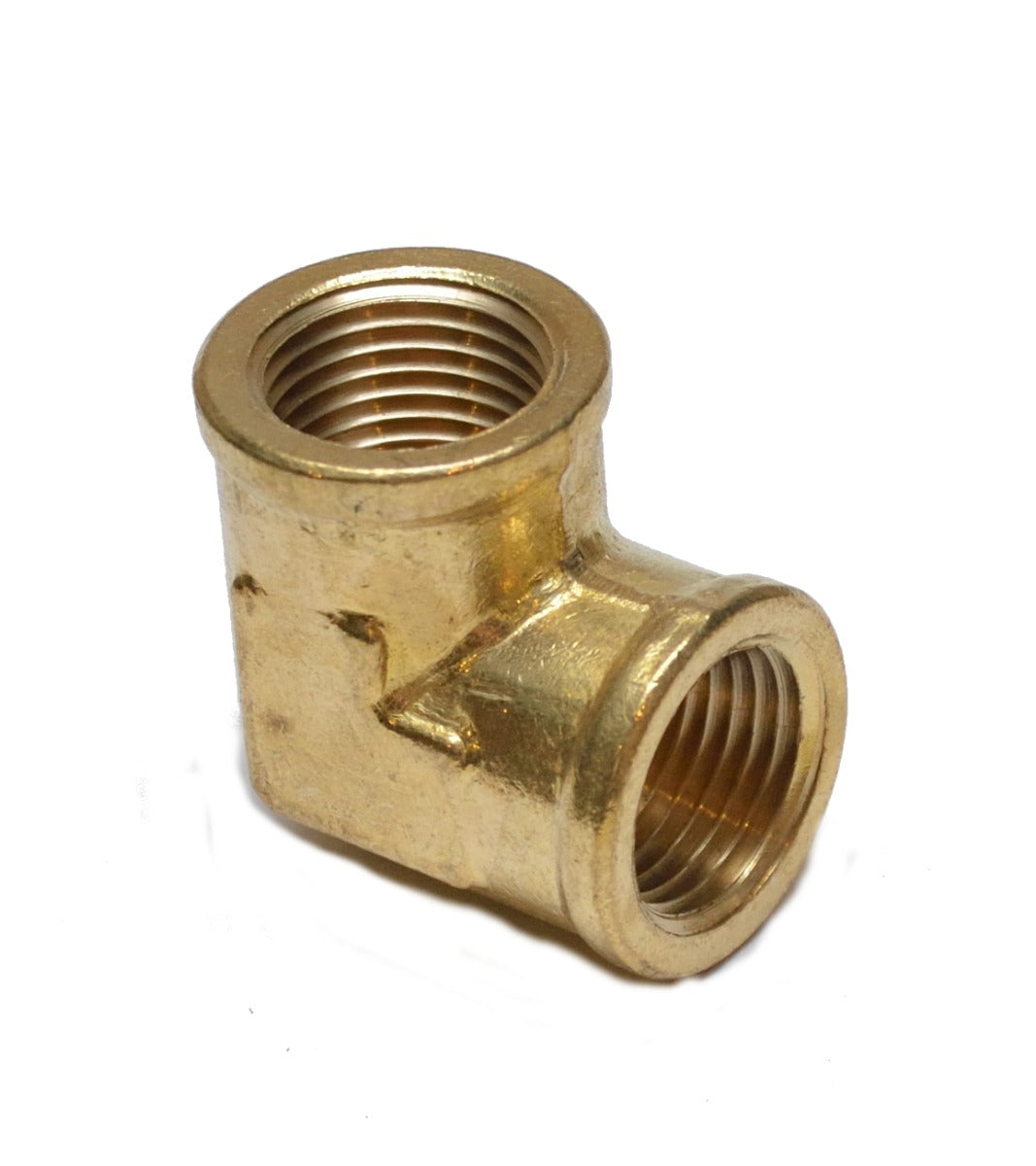 1/2 to 3/8 Npt Female Reducer 90 Degree Elbow Pipe Brass Fitting for Water Oil Gas