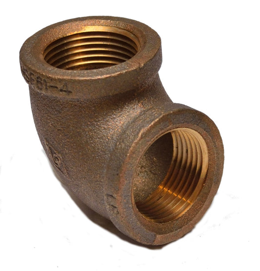 1 inch Npt Female 90 Degree Elbow Pipe Brass Fitting Vacuum Air Water Oil Gas