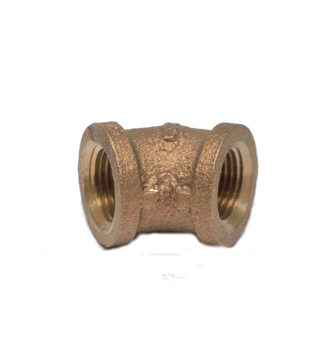 3/8 Npt Female 45 Degree Elbow Brass Fitting Water Oil Gas Fuel Air