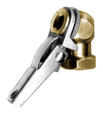 FASPARTS Brass Locking Ball Chuck Tire Inflation Valve 1/4" Female NPT FIP FPT Ball Valve NPT FIP Female NPT FIP FPT