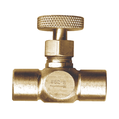FASPARTS Precision Brass Liquid Propane Gas Needle Valve 350 PSI 1/4 Female NPT FIP FPT NPT x 1/4 Female NPT FIP FPT NPT