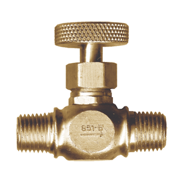 FASPARTS Precision Brass Liquid Propane Gas Needle Valve 350 PSI 1/4 Male NPT x 1/4 Male NPT
