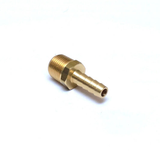 Straight 5/16 Hose ID to 3/8 Male Npt Brass Barbed Fitting Water Oil Gas Air Fuel