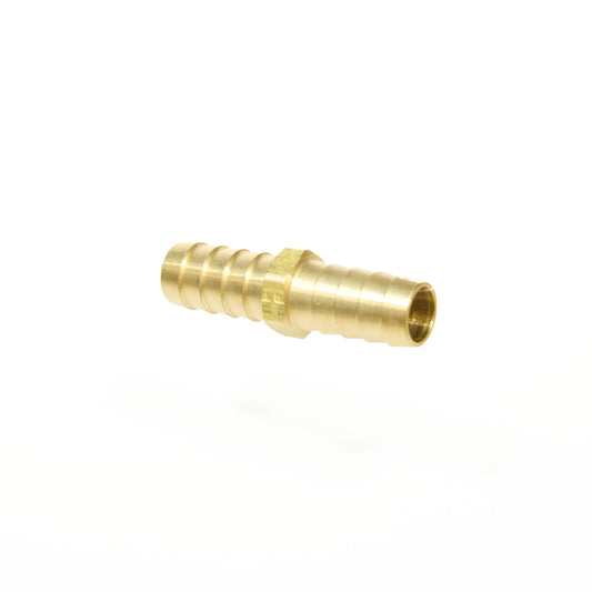 1/2 Hose ID Barb Mender Splicer Straight Union Brass Fitting Vacuum Fuel Air Oil Gas
