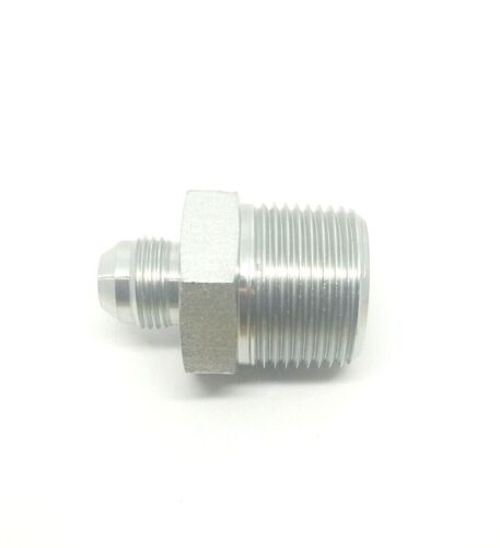 1/2 Jic 37 Flare Male x 1 Male Npt Straight Hydraulic Fitting Adapter Steel FasParts 2404-08-16