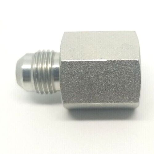 3/8 Jic 37 Male Flare x 3/8 Female Npt Hydraulic Straight Adapter Steel FasParts 2405-06-06