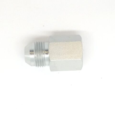1/2 Jic 37 Male Flare x 3/8 Female Npt Hydraulic Straight Adapter Steel FasParts 2405-08-06