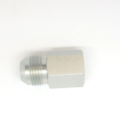 3/4 Jic 37 Male Flare x 1/2 Female Npt Hydraulic Straight Adapter Steel FasParts 2405-12-08