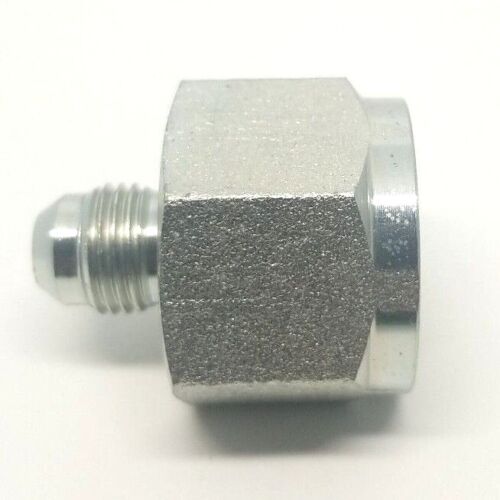 3/4 Female Jic 37 x 3/8 Male Jic 37 Hydraulic Steel Reducer Adapter 2406-12-06