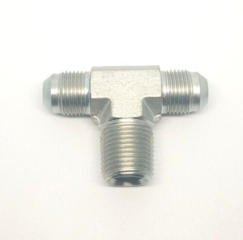 1/2 Jic 37 Male Flare x 1/2 Npt Male FasParts Hydraulic Steel Tee Branch Npt Center 2601-08-08-08