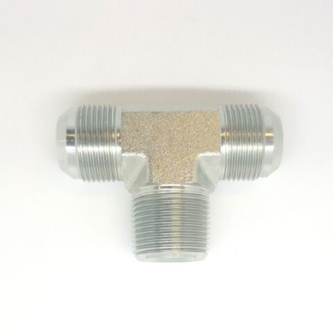 1 in Jic 37 Male Flare x 1 Npt Male FasParts Hydraulic Steel Tee Branch Npt Center 2601-16-16-16