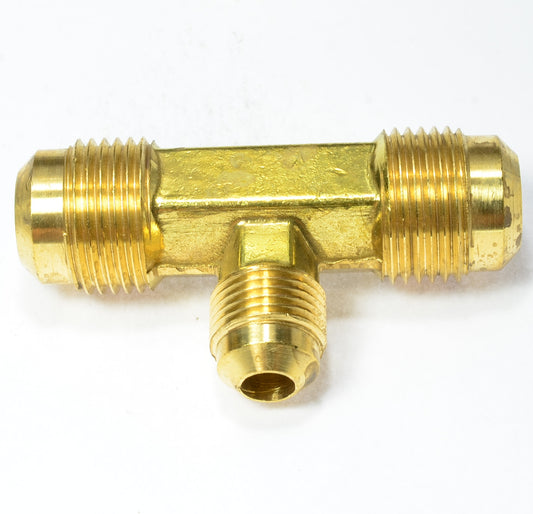 5/8 to 1/2 Tube OD Male Flare Tee Reducer Union Sae 45 Degree Mfl Fitting propane natural gas HVAC