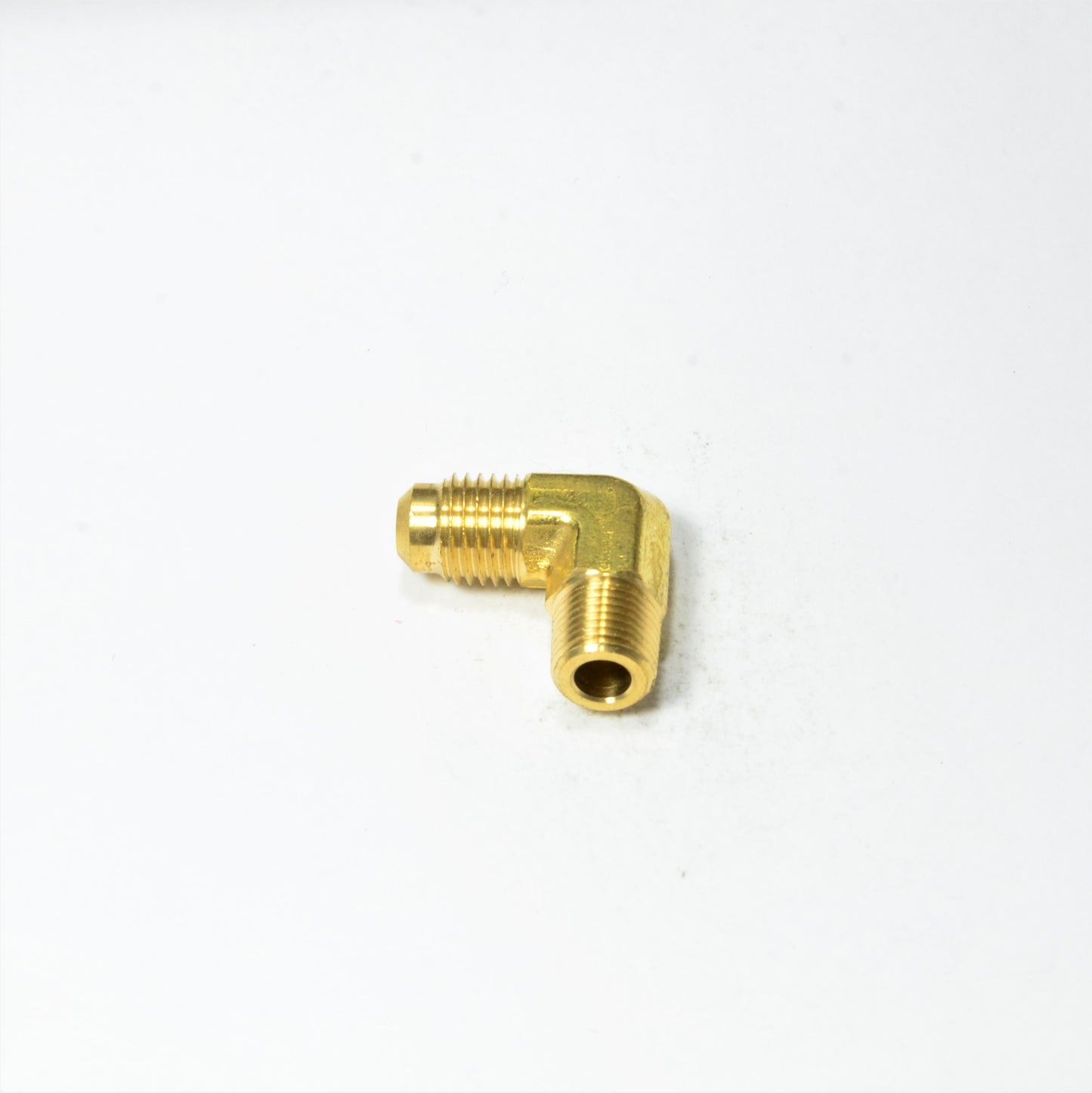 1/4 Od Male Sae 45 Flare to 1/8 Npt Male Elbow L Adapter Fitting for Natural Gas Propane HVAC