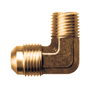 1 in Od Male Sae 45 Flare to 1 in Npt Male Elbow L Adapter Fitting for Natural Gas Propane HVAC