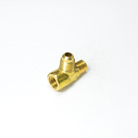 1/4 Tube OD Sae 45 Flare to 1/8 Female Npt Pipe Run Tee Fitting Natural Gas Propane HVAC