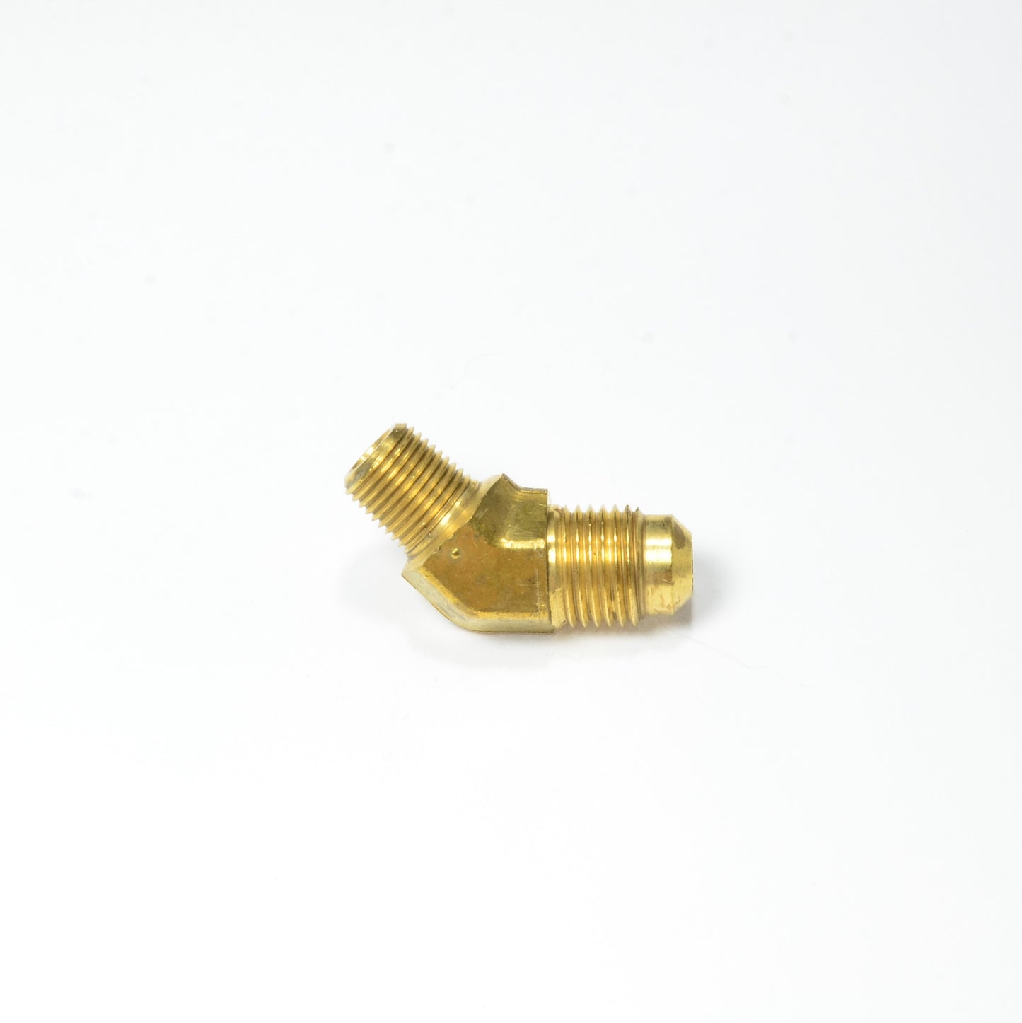 5/16 Od Male Sae 45 Flare to 1/8 Npt Male 45 Degree Elbow Adapter Fitting for Natural Gas Propane HVAC