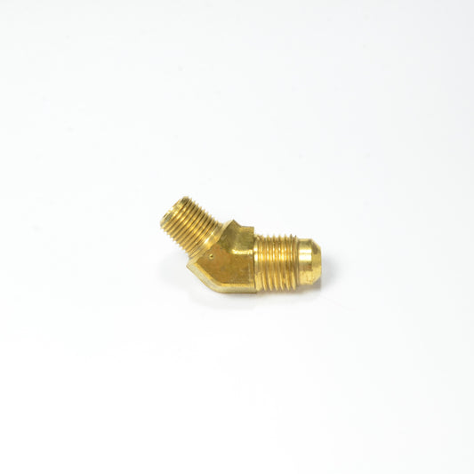 5/16 Od Male Sae 45 Flare to 1/8 Npt Male 45 Degree Elbow Adapter Fitting for Natural Gas Propane HVAC