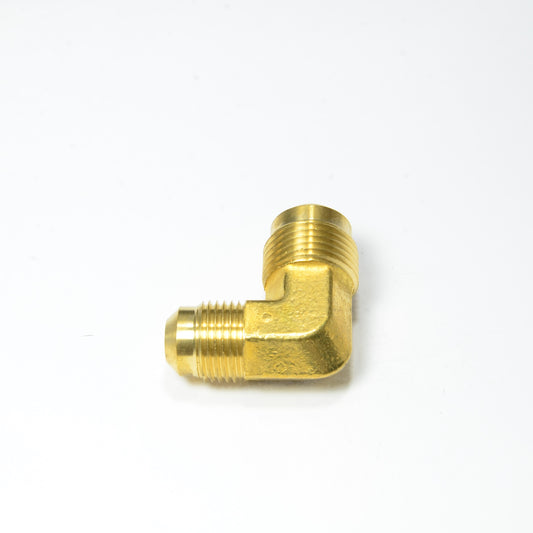 Gas Male Flare Reducer Elbow 1/2 to 3/8 Tube OD Sae 45 Degree Fitting for Propane HVAC Natural Gas