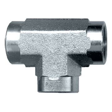 T 3 Sided Way Tee Steel Pipe Fitting 2" NPT Female FPT FIP FASPARTS Fuel / Air / Water / Boat / Gas / Oil WOG