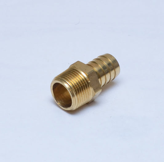 Straight 3/4 Hose ID to 3/4 Male Npt Brass Barbed Fitting Water Oil Gas Air Fuel