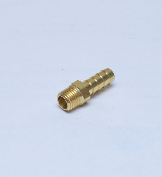 Straight 3/8 Hose ID to 1/4 Male Npt Brass Barbed Fitting Water Oil Gas Air Fuel