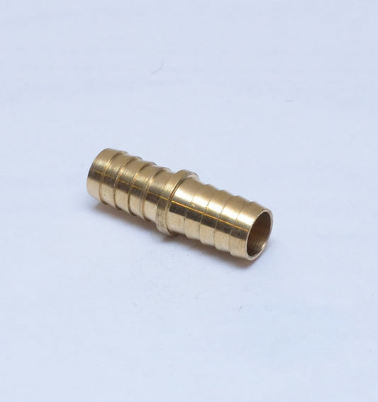 5/8 Hose ID Barb Mender Splicer Straight Union Brass Fitting Vacuum Fuel Air Oil Gas