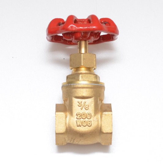 FASPARTS Gate Valve Female to Female 3/8 inch NPT Female inch NPT FIP FPT FIP FPT 200 PSI Water Oil Gas WOG