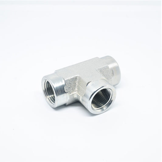 Steel 3/8 Female Npt Fpt Tee Fitting, Fuel, Air, Water, Oil, Gas