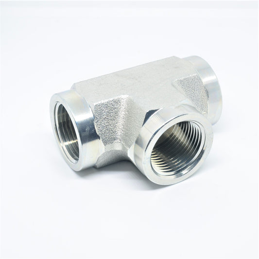 Steel 3/4 Female Npt Fpt Tee T Pipe Fitting Fuel Air Water Oil Gas Vacuum