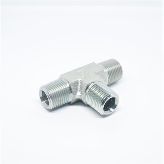 Steel 3/8" Male Npt Mpt Tee T Pipe Fitting Vacuum Fuel Air Water Oil Gas