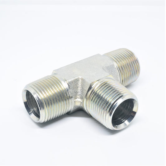 Steel 3/4" Male Npt Mpt Tee T Pipe Fitting Vacuum Fuel Air Water Oil Gas