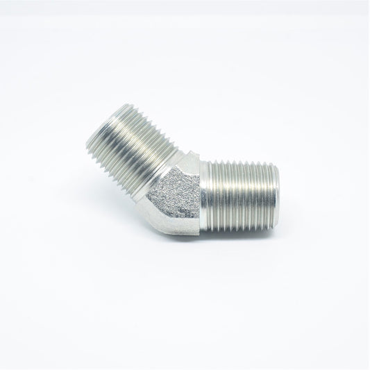 Steel 45 Degree Elbow 1/2 Male Npt Fitting Fuel Air Oil Fluid Vacuum WOG