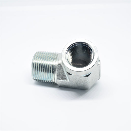 Steel Street Elbow Reducer Fitting 1/2 Female NPT x 3/4 NPT Male Water Oil Fuel