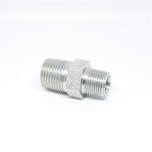 1/2 to 3/8 Npt Male Reducer Hex Nipple Mip Mpt Carbon Steel Pipe Fitting Fuel Oil Gas Liquid Air WOG