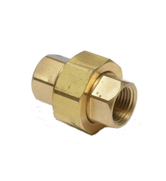 1/2 Npt Female 3 Piece Union Coupling Brass Pipe Fitting Air Water Oil Gas Fuel