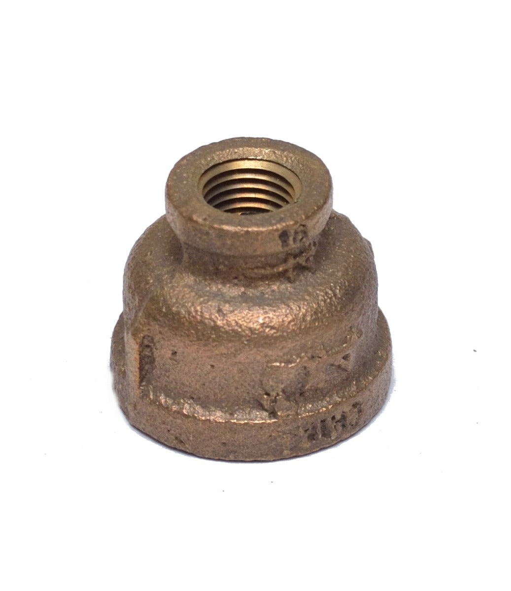 Reducer 3/4" to 1/4" Npt Female Pipe Adapter Coupler Brass Fitting Water Oil Gas