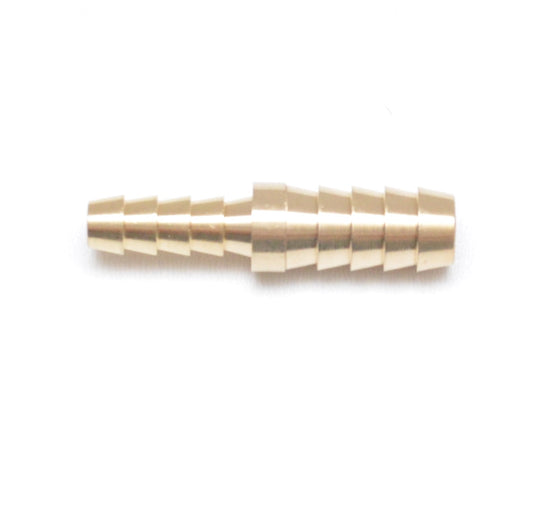 FasParts Brass Splicer 3/8" Hose ID Barb - 1/4" Hose ID Barb REDUCER